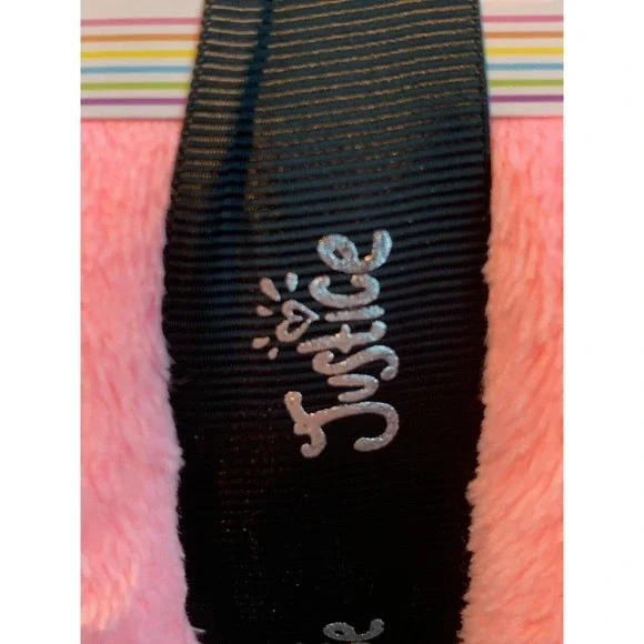 NEW JUSTICE Girls Pajama Set 2-Pc Small 7/8 Velvet Fleece PJs PINK Loungewear - Picture 5 of 12